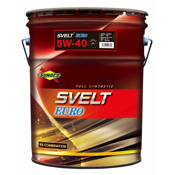 SUNOCO ( スノコ ) エンジンオイル SVELT EURO ( スヴェルト ユーロ ) エステル配合 5W-40 20L