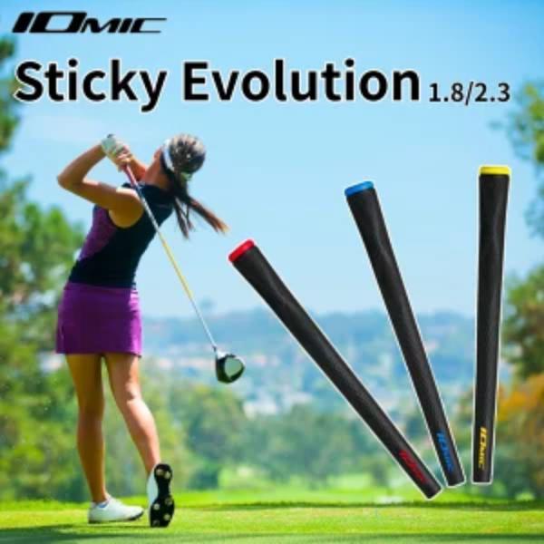 IOMIC イオミック Black ARMOR ブラックアーマー Sticky Evolution スティッキー エボリューション 1.8 2.3 ゴルフグリップ クラブ用パーツ 交換 M60 口径60