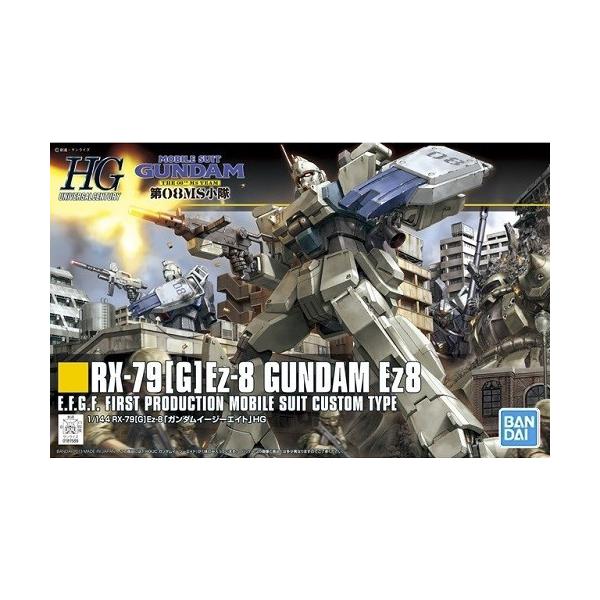 第08MS小隊に登場した陸戦型ガンダム改修機Ez8をHGUCで新規立体化！2013年、Blu-ray化が決定している『機動戦士ガンダム 第08MS小隊』よりEz8がHGUCとなって登場。最新のHGUC技術を盛り込み、アクション性能とプロポー...