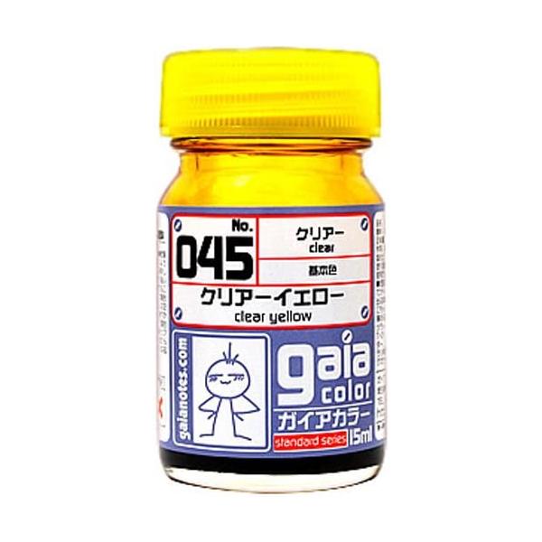 045 クリアーイエロー 新品ガイアカラー   ガイアノーツ プラモデル用塗料