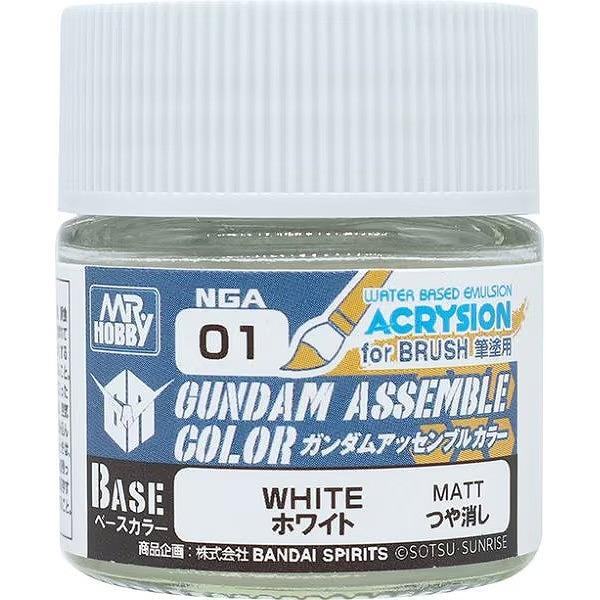 NGA01 ガンダムアッセンブルカラー ベースカラー ホワイト 10ml 新品ガンプラ 塗料   ガンダムカラー プラモデル用