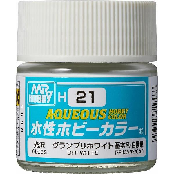 H-21 グランプリホワイト 新品塗料   GSIクレオス 水性ホビーカラー 模型用塗料