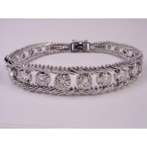 ゴージャスプラチナダイヤブレスレット 6．45ct : KenBrand  
