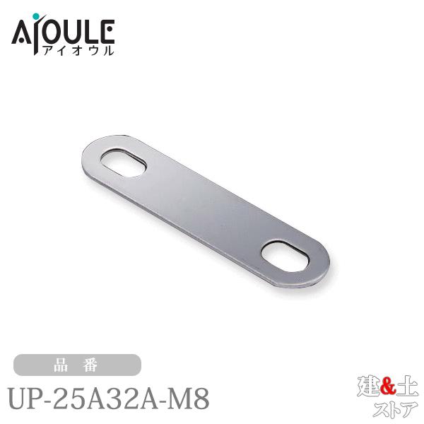 ふじわら 一般鋼管Uボルト用プレート SUS304 適合一般鋼管Uボルト25A-M8、32A-M8 品番UP-25A32A-M8