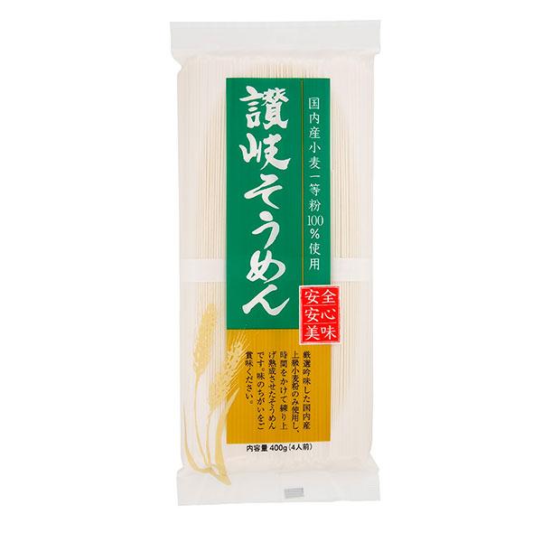 国内産小麦讃岐そうめん 400g - 讃岐物産 ※メール便対応商品