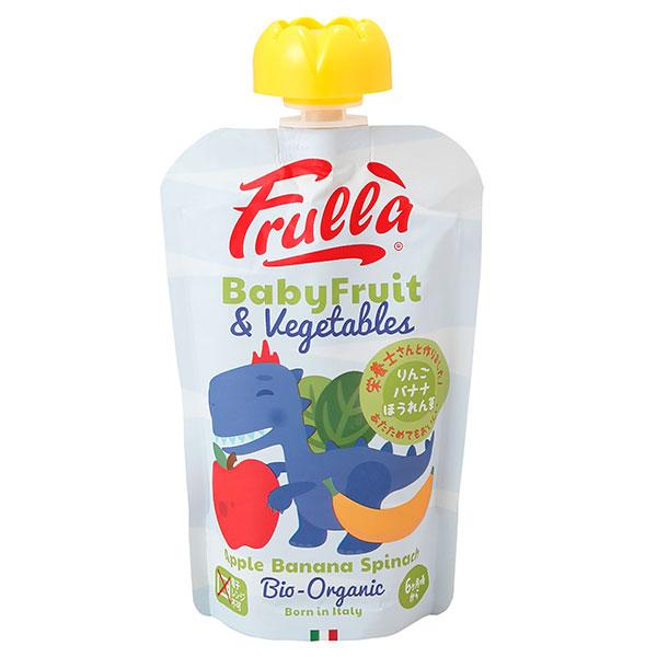 Frulla ベビーフルーツ＆ベジタブル りんご・バナナ・ほうれん草 100g - リブインコンフォート