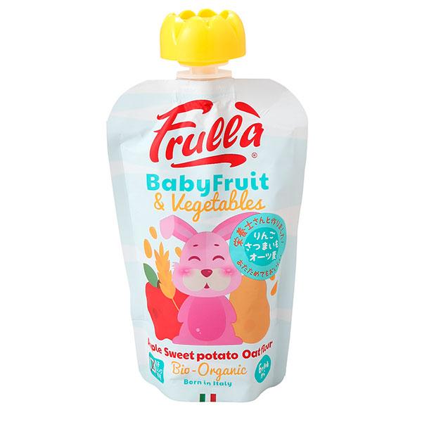 Frulla ベビーフルーツ＆ベジタブル りんご・さつまいも・オーツ麦 100g - リブインコンフォート