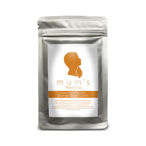 「Mum's　マムズヘナオレンジ　100g」は、白髪はおしゃれなオレンジ色に染まり、黒髪は少しブラウン系が入り、柔らかな印象になります。ミネラル分を多く含んだへナの成分には、植物赤色酵素「ローソニア」もたくさん含まれており、その働きによって...