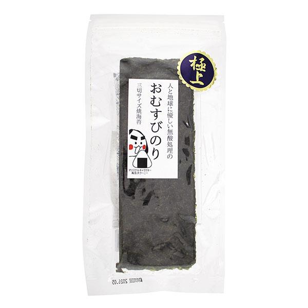 「無酸処理の極上おむすびのり　3切15枚」は、貴重で地球環境に優しい無酸処理の海苔を乾燥させた乾海苔を焼き上げた後、おむすびにぴったりのサイズにカットしました。■メーカー　戸田理平商店■区分　セレクトフード/食材・加工食品/乾物・海産物