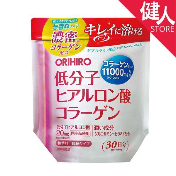 「低分子ヒアルロン酸コラーゲン袋　180g」は、コラーゲンを中心に、潤い成分のグルコサミンとセラミドを配合した食品です。無香料タイプですので、飲み物や食べ物の味を邪魔することがありません。ダブルクリア製法で気になるクセを抑えていますので、何...