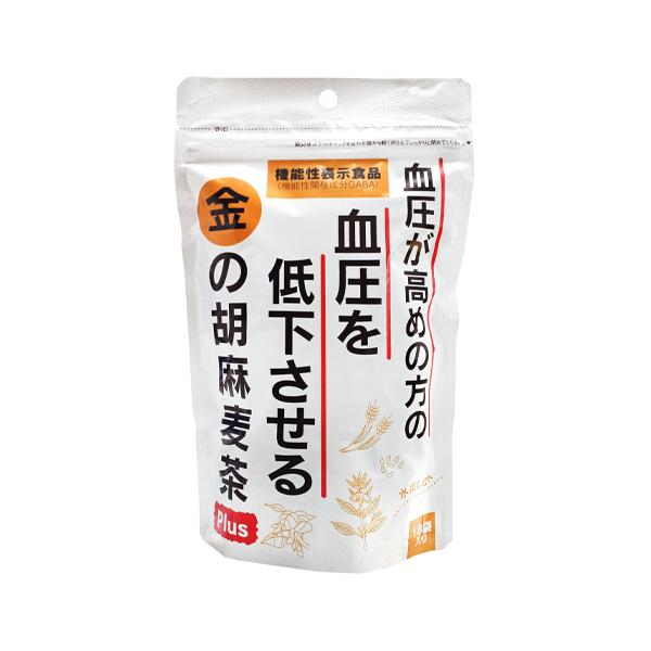 血圧が高めの方の血圧を低下させる 金の胡麻麦茶Plus 5g×18袋 - 小川生薬