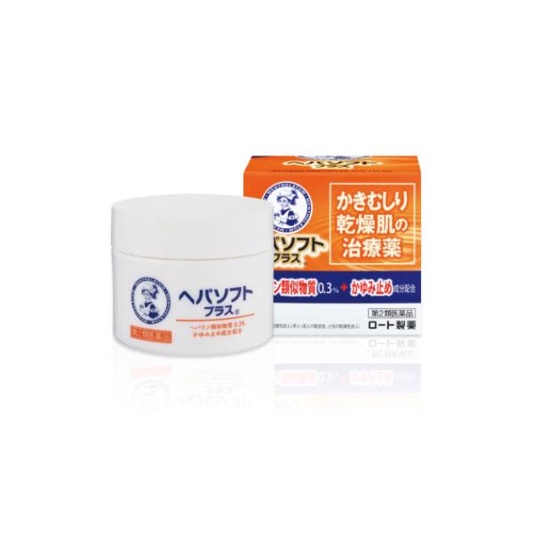 【第2類医薬品】 ヘパソフトプラス  85g - ロート製薬 [かゆみを伴う乾燥性皮ふ/老人・成人の乾皮症]