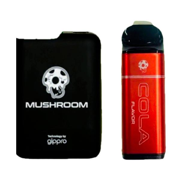 がーどまん MUSHROOM VAPE 本体＋専用カートリッジ(コーラ）セット 電子タバコ vape カートリッジ交換可能 ニコチン0 タール0