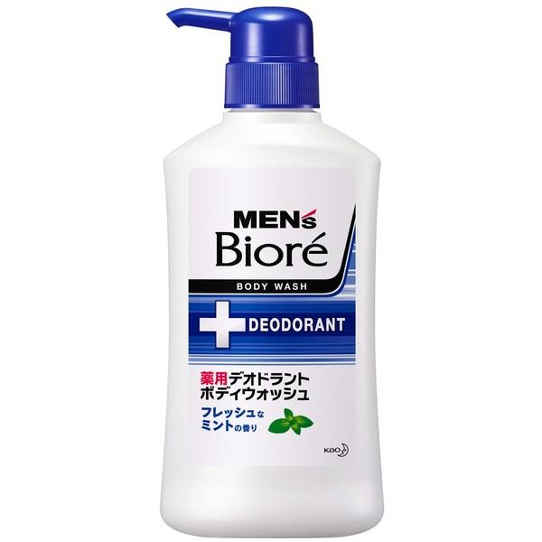 メンズビオレ 薬用デオドラントボディウォッシュ フレッシュなミントの香り 本体 440ml :4901301306074:ケンコージョイ 通販 メンズビオレ 薬用デオドラントボディウォッシュ フレッシュな ミントの香り