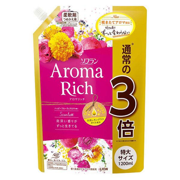 ソフラン アロマリッチ スカーレット 詰替特大 1200mL :4903301292487