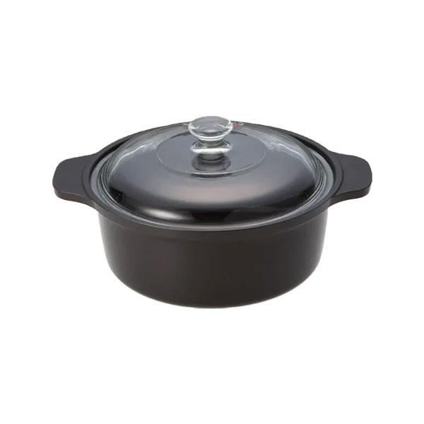 MFG クッキングミニポット 20㎝ MFG 遠赤外線 ミニポット 20cm 2.9L 強化硝子蓋付 スーパーラジエント