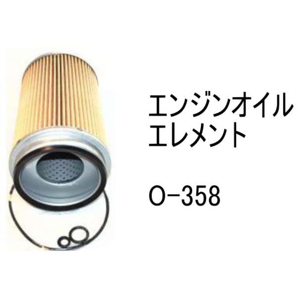 エンジンオイル エレメント O-358 社外品 フィルター カートリッジ