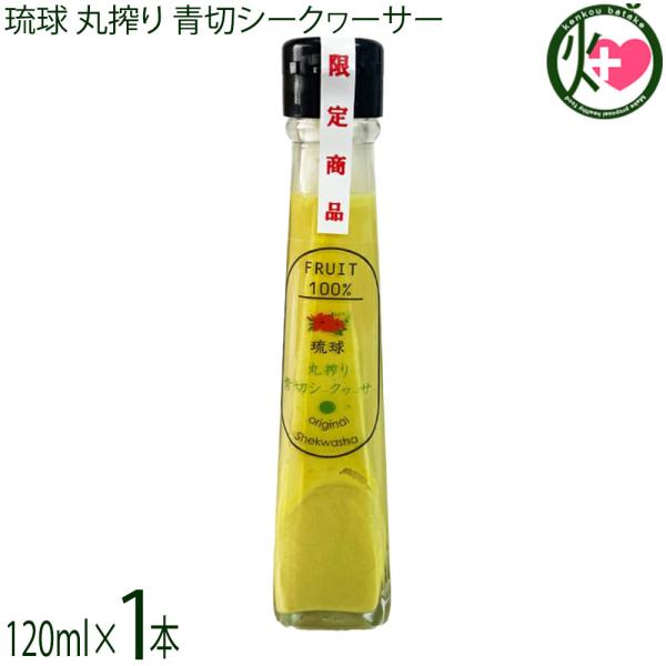 琉球 丸搾り 青切シークヮーサー 120ml×1本 テクノグリーン 沖縄