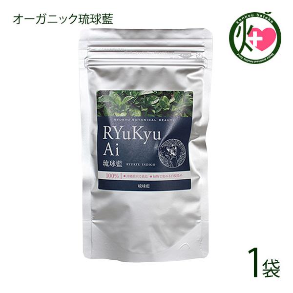 琉球藍 100g 箱無×1P 天然染毛 白髪染め オーガニック 特許取得済 国産 沖縄 土産 沖縄土産