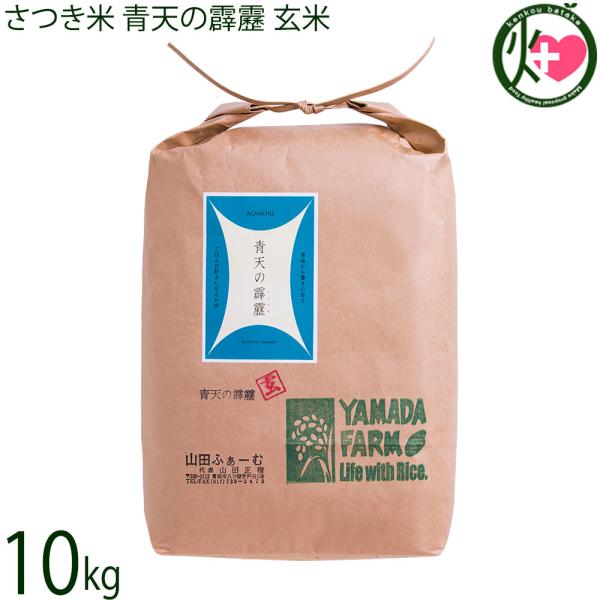 令和7年産 さつき米 青天の霹靂 玄米 10kg×1袋 山田ふぁーむ 青森県 お米 減化学肥料 減農薬