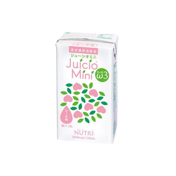 ニュートリー Juicio Mini ω3 ジューシオ ミニ オメガスリー ピーチ味 １２５ｍＬ×１２ 【栄養】  通販 