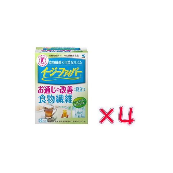 ■メーカー名：小林製薬株式会社イージーファイバートクホ　特定保健用食品◎特徴お通じの改善に役立ちます食物繊維が便通の改善を促します。4.2gの食物繊維1パックで食物繊維が4.2g。 1日1パックで不足しがちな量が補えます。素早く溶けるお茶や...