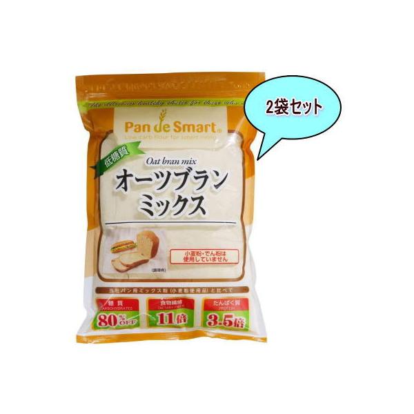 低糖質オーツブランミックス　1kg×2袋セット　鳥越製粉　業務用　【食品】