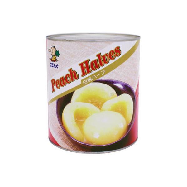 白桃　中国産　ハーフ　M1　1号缶　天狗缶詰　【食品】