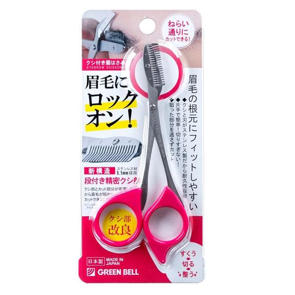 面倒だったクシとハサミの両手使いも、これ一本なら片手でラクラク!クシでとかしながら眉毛をカットできます。0.5mmのステンレス材を使用した段付きで精密なクシ部は眉毛にフィットします。