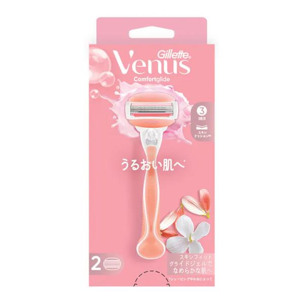 ●剃った後もついついさわりたくなる、うるおい感 お出かけ先でも、デートでも！●うるおいグライドジェル：お肌を保護するグライドジェルでびっくりする剃り心地。●ホワイトティの香り●なめらかシェービングスキンフィット：太陽の光で気づく、剃りきれて...