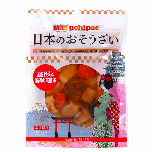 ●日本のおそうざいシリーズ。●昔懐かしい家庭の味の筑前煮。具だくさんで国産鶏肉を使用しています。●常温保存で賞味期間が1年7ヵ月。●種類豊富で、素材の味を生かしたおそうざい。●常温保存で、どこでも食べられるおそうざい。●様々なシーンで、お役...
