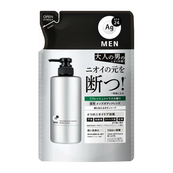 ファイントゥデイ　［医薬部外品］エージーデオ24メン 薬用メンズボディクレンズ つめかえ用420mL　