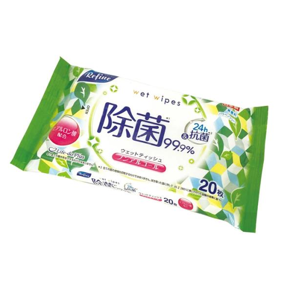 ●身の回りの除菌に●食卓でのおしぼりとして●テーブルふきや身のまわりのお掃除に便利です●24時間抗菌●肌に優しいノンアルコールタイプ●ヒアルロン酸を配合した肌にもやさしい無香料のウエットタイプ