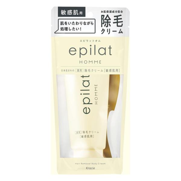 ★爆買★●1983年生まれのエピラットからお肌をいたわりながら処理できる男性用除毛クリーム「敏感肌用」。●クリームを塗って、5〜10分待つだけで、ムダ毛がキレイに取り除けます。●効果は最大1週間。ツルスベ素肌が続きます。●生え始めの毛がチク...
