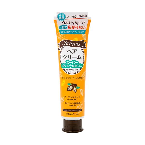 [柳屋本店]ジェノス ヘアクリーム スーパーボリュームダウン 140g(アーモンドオイル 広がる髪に ヘアケア スタイリング ヘアクリーム YANAGIYA)