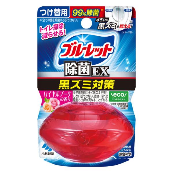 ●液体ブルーレットおくだけ除菌EX ※EXは商品名であり、除菌レベルを表現しておりません。●汚れの付着を抑え、便器のきれいを保ちます。※使用環境・汚れの程度により、効果や持ち期間が異なることがある。水の流れない部分の汚れは防げない。●除菌率...