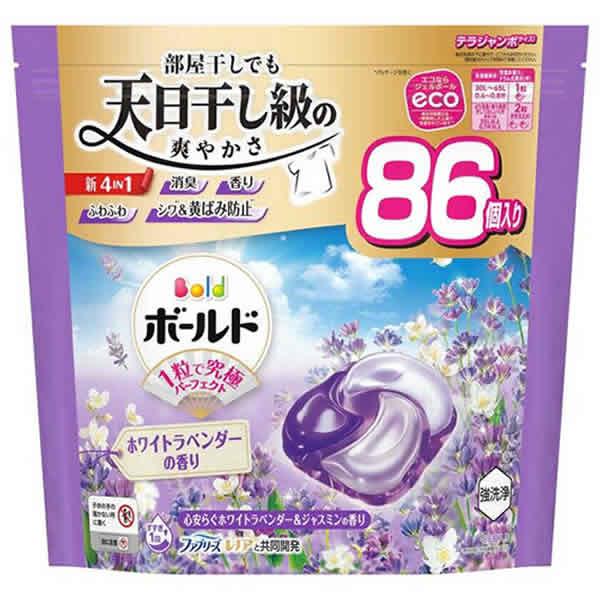 P&G ボールド ジェルボール ホワイトラベンダー&ジャスミンの香 本体と詰替用 ボールド [P&G]ボールド ジェルボール 4D ホワイトラベンダー