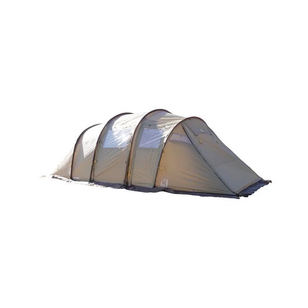 【国内正規品】NORDISK ノルディスク Reisa 6 PU Tent Beige With Brown  Skirt-SM【122075】(レイサ6 テント トンネルテント 6人用 ベージュ)
