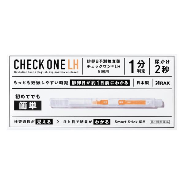 ●初回購入の場合や不明点がある場合は購入前に薬剤師に相談してください。●もっとも妊娠しやすい時期、排卵日が約1日前にわかる、排卵日予測検査薬。●SmartStick採用。●検査過程が見える。●尿かけ2秒。●1分判定。●初めてでも簡単。