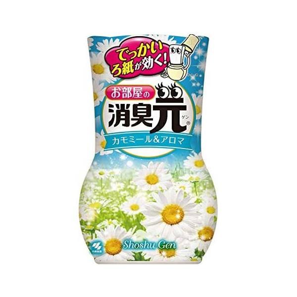 ●小林製薬 お部屋の消臭元 消臭芳香剤 部屋用 カモミール&amp;アロマ 400mlの商品詳細●でっかいろ紙で強力消臭し長持ちする芳香消臭剤。●大容量400mLで効果長持ち。●ろ紙の引き上げで効果が調節できる。●倒してもこぼれにくい容器形...