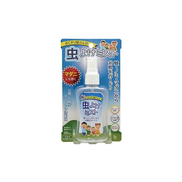 ●「虫よけ成分（ディート）」を配合。●蚊・ノミ・マダニからお肌をガード！！●有効成分ディートを10％配合。●舞い散りの少ないミストタイプ。●ヒアルロン酸Na配合でやさしい使い心地。●イヤなニオイを抑えた、フルーティな香り。