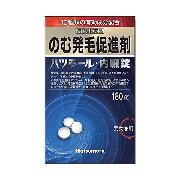 ●抜け毛、薄毛の原因は遺伝、生活習慣、ストレス等個々の体質により異なり、その治療法は多種多様です。そのため、外用剤以外にも体内からの治療が必要です。●「ハツモール・内服錠」は脱毛症に対して効果のある生薬とビタミン等を有効成分とした医薬品で、...