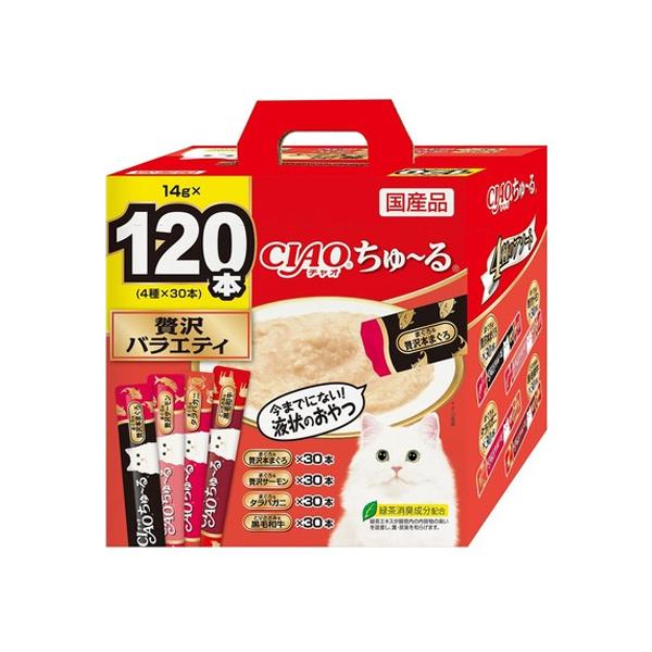 INABA ちゅ〜る CIAO 贅沢バラエティ(14g x120本入り)(キャットフード