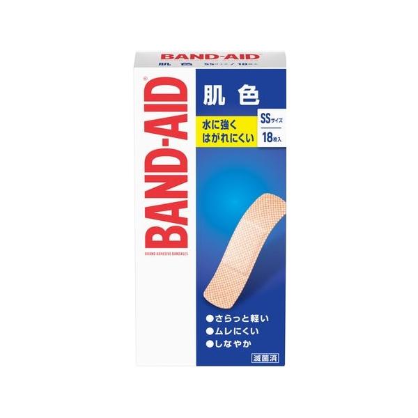 Kenvue(ケンビュー) BAND-AID バンドエイド 救急絆創膏 肌色 SSサイズ 18枚(ばんそうこう)