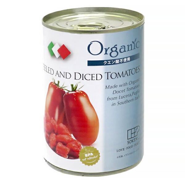 他サイト： 創健社 有機ダイストマト缶 400g (固形量240g)の商品画像