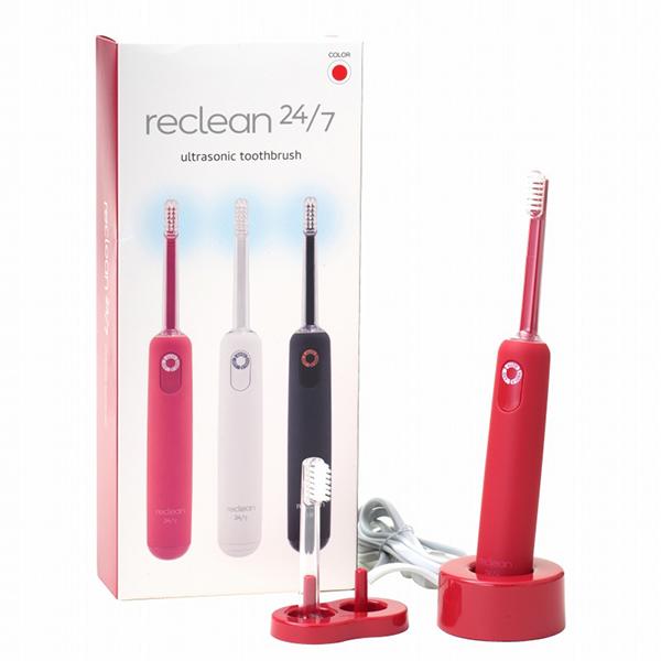 伊藤超短波 reclean(リクリーン)24/7 (赤)(超音波歯ブラシ 歯垢除去