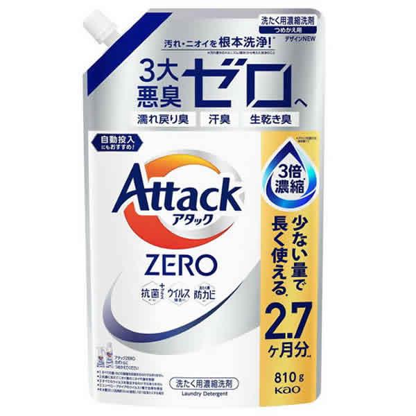 アタック [花王]アタック ZERO 詰替え用 リーフィブリーズの香り 810g