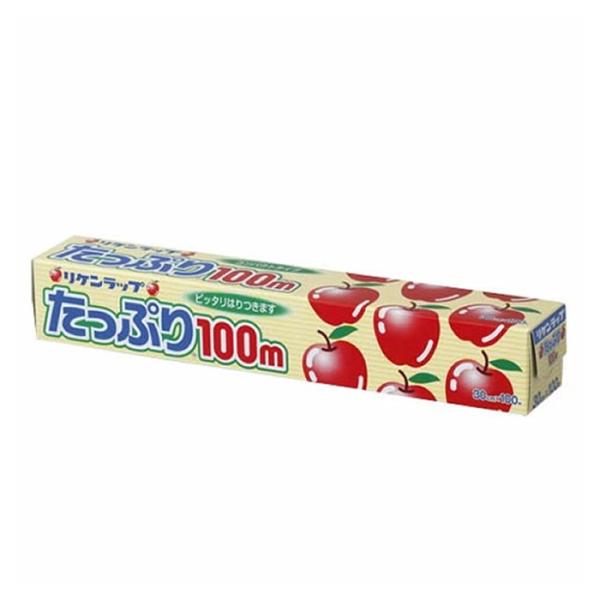 リケンラップ たっぷり 30cm幅×100m(食品ラップ キッチン 台所用品 日用品 消耗品)