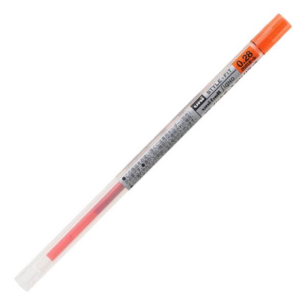 [三菱鉛筆]スタイルフィット ゲルインクボールペン リフィル 0.28mm マンダリンオレンジ[UMR10928.38]