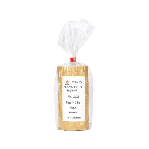 ニチバン]紙粘着テープ 208 9×18 12個入 208-9 : ケンコーエクスプレス